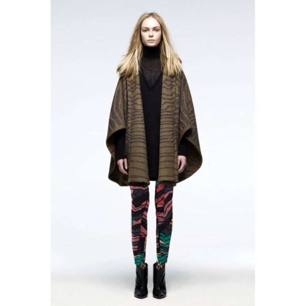 AMAZING $ RARE MISSONI PATCHWORK KNIT HIGH RISE SLIM PANTS / LEGGINGS NWT